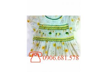 VÁY THÊU TAY BÉ GÁI XUẤT KHẨU