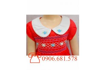 VÁY THÊU TAY BÉ GÁI XUẤT KHẨU