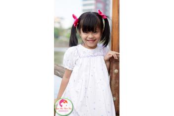 Đầm Smock thêu tay