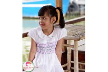  Đầm Smock thêu tay