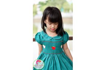 Đầm Smock thêu tay