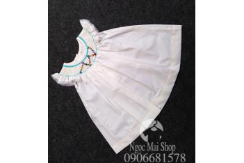 VÁY ĐẦM THÊU TAY BÉ GÁI SÀI GÒN