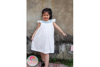 Đầm Smock thêu tay