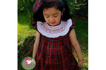 Đầm Smock thêu tay