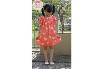 Đầm Smock thêu tay