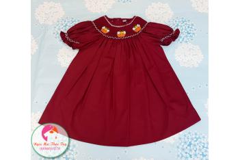 Đầm Smock thêu tay