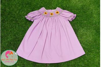 Đầm Smock thêu tay