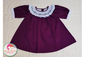 Đầm Smock thêu tay