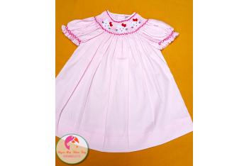 Đầm Smock thêu tay