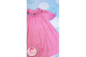 Đầm Smock thêu tay