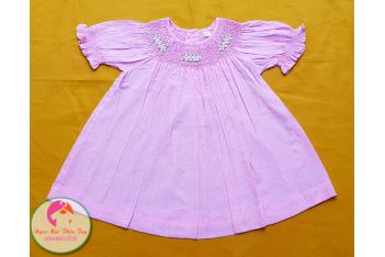 Đầm Smock thêu tay