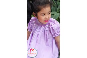 Đầm Smock thêu tay