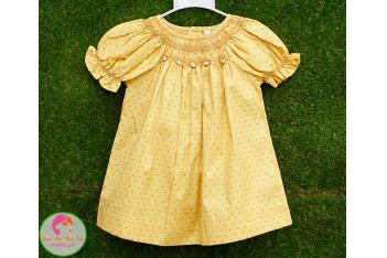 Đầm Smock thêu tay