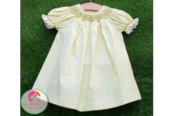 Đầm Smock thêu tay