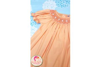 Đầm Smock thêu tay