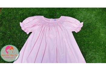 Đầm Smock thêu tay