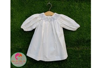 Đầm Smock thêu tay