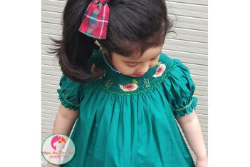 Đầm Smock thêu tay