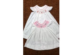 BÁN SỈ ÁO ĐẦM BÉ GÁI THÊU TAY