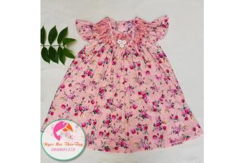 Đầm Smock thêu tay