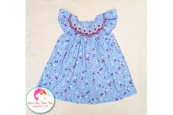 Đầm Smock thêu tay