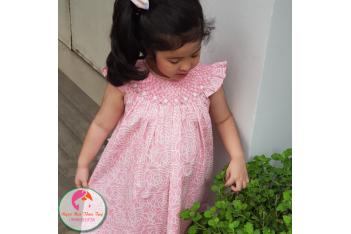 Đầm Smock thêu tay