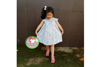 Đầm Smock thêu tay