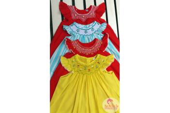 BÁN SỈ VÁY ĐẦM THÊU TAY TRẺ EM