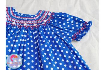 Đầm Smock thêu tay