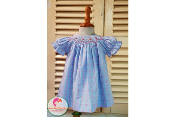 Đầm Smock thêu tay