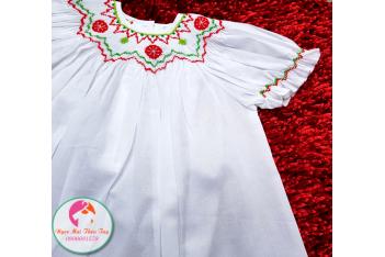 Đầm Smock thêu tay