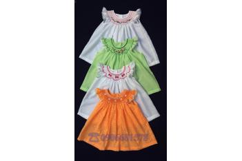 BÁN SỈ ÁO ĐẦM BÉ GÁI THÊU TAY