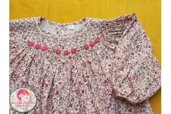 Đầm Smock thêu tay