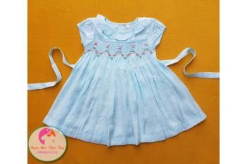 Đầm Smock thêu tay