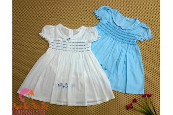 BÁN SỈ VÁY ĐẦM THÊU TAY TRẺ EM