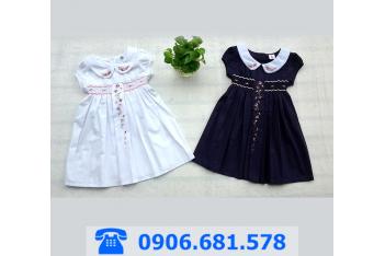 VÁY ĐẦM THÊU TAY BÉ GÁI SÀI GÒN