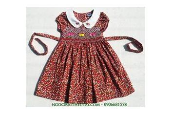 VÁY ĐẦM THÊU TAY BÉ GÁI SÀI GÒN