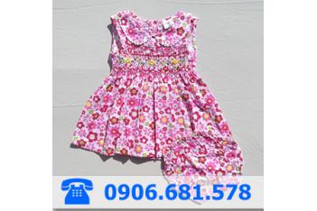 VÁY ĐẦM THÊU TAY BÉ GÁI SƠ SINH