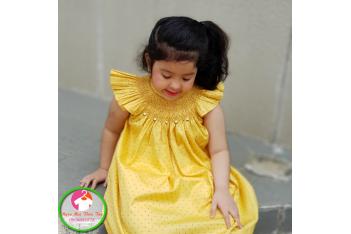 Đầm Smock thêu tay