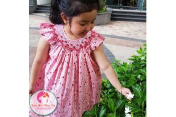 Đầm Smock thêu tay