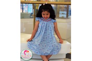 Đầm Smock thêu tay