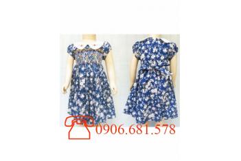 VÁY ĐẦM THÊU TAY SMOCK BÉ GÁI SÀI GÒN