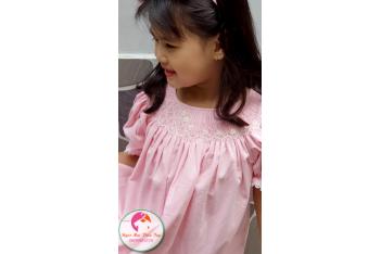 Đầm Smock thêu tay