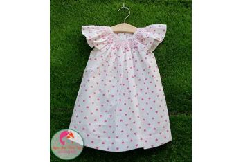 Đầm Smock thêu tay
