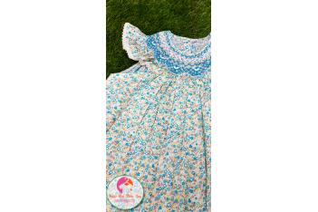 Đầm Smock thêu tay