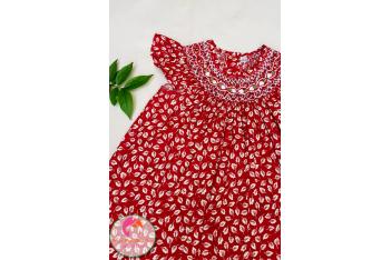 Đầm Smock thêu tay