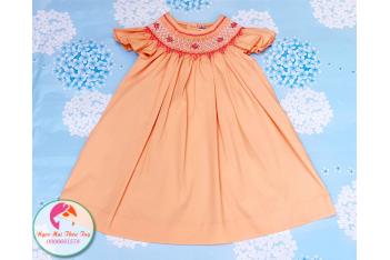 Đầm Smock thêu tay