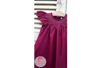 Đầm Smock thêu tay