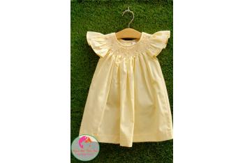 Đầm Smock thêu tay