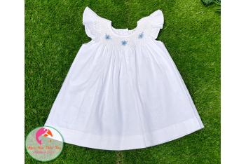 Đầm Smock thêu tay